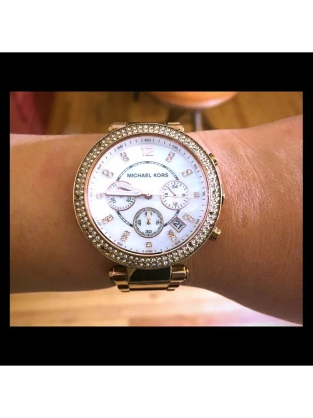Michael Kors Parker Watch with Glitz